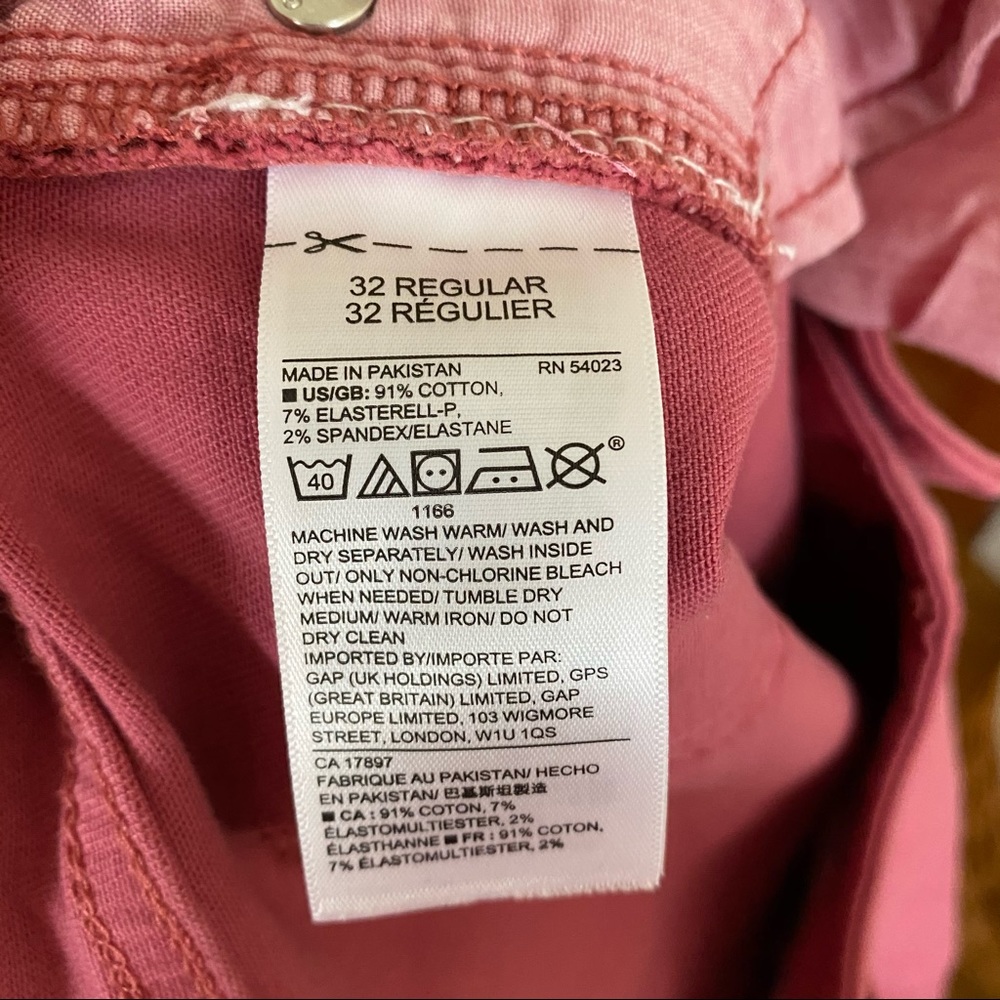 GAP Pink Legging Jeans 32 NWOT - Picture 6 of 6